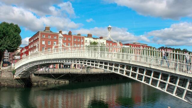 Stadsbeeld van Dublin