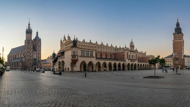 Stadsbeeld van Kraków